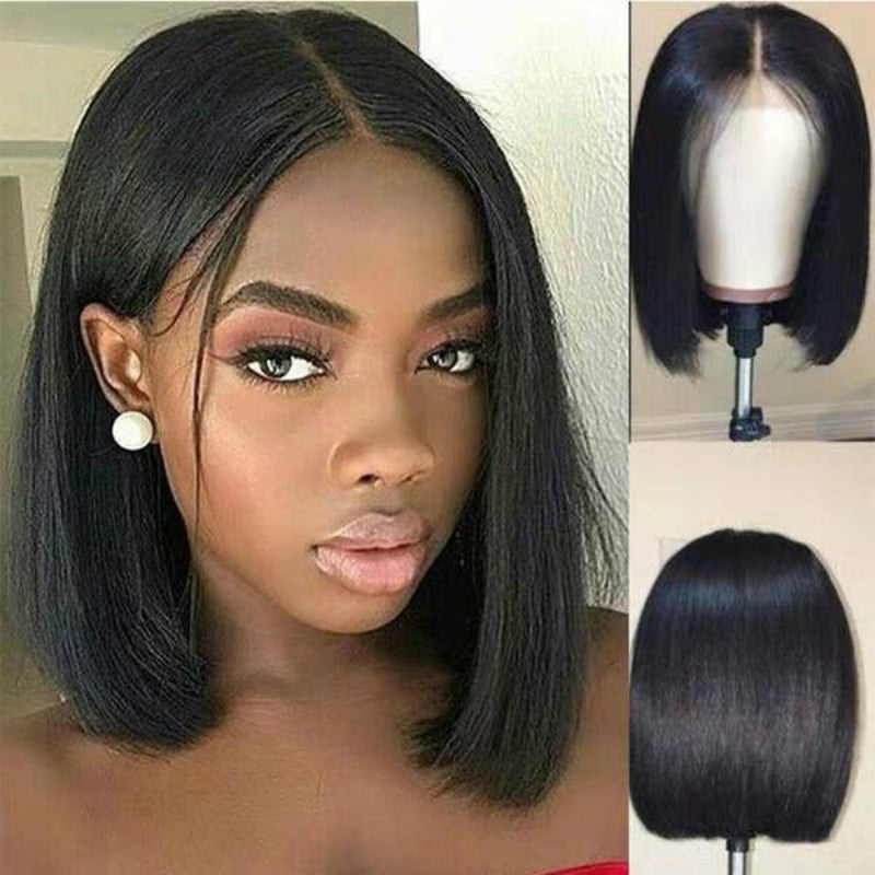 Short Bob Wig - Brazilian Remy Human Hair for Women