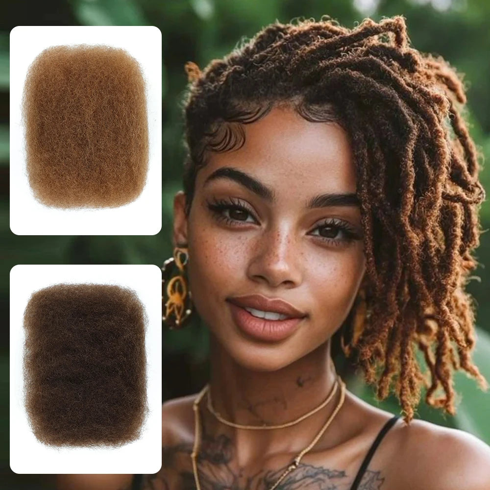 Afro Kinky Bulk 100% Human Hair Bulk For Dreadlock Hair Extensions 50g/pcs Locs Twist Braiding Crochet Hair for Black Women