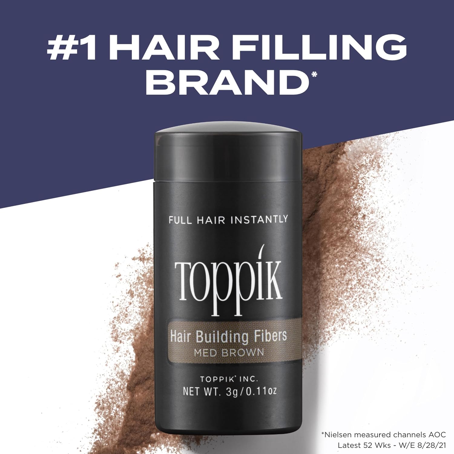 Toppik Hair Building Fibers – Instantly Thicker, Fuller Looking Hair