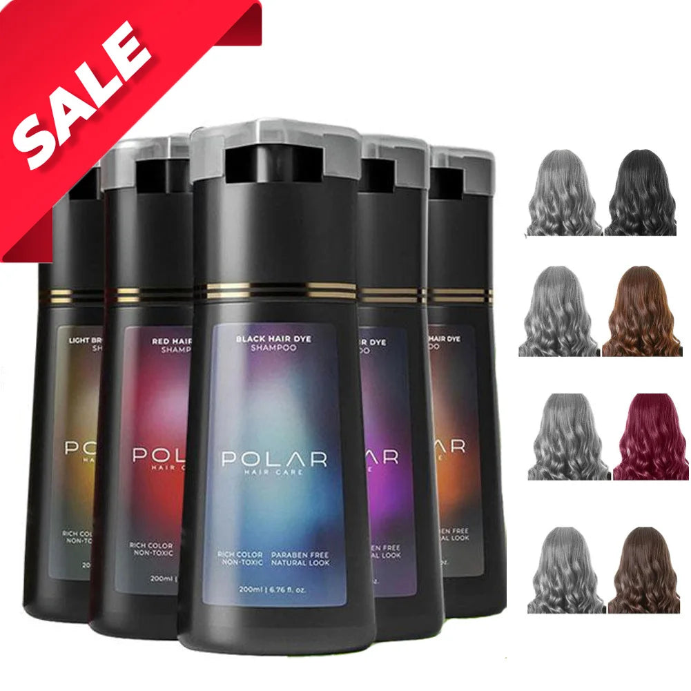Color-Depositing Shampoo – Semi-Permanent Hair Color for Women & Men | 200ml