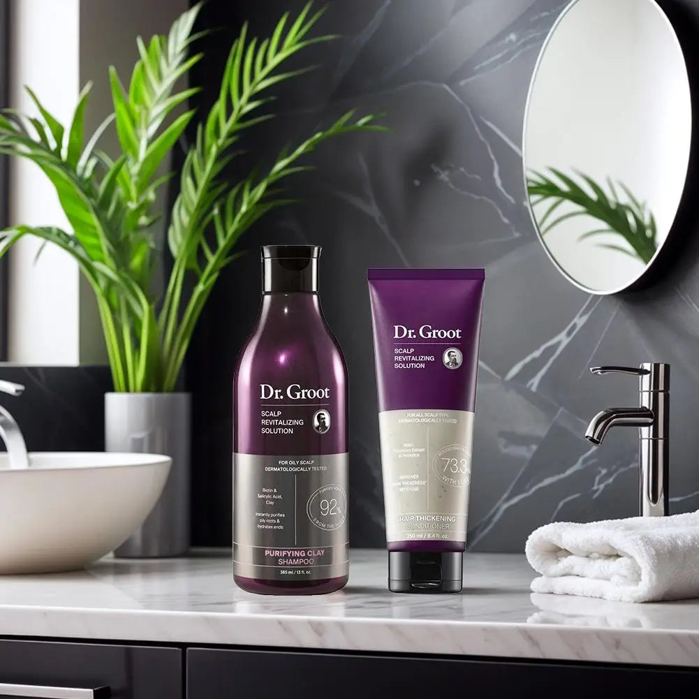 Dr.Groot Nourishing Shampoo & Conditioner Set – Smoothing Scalp Hair Care