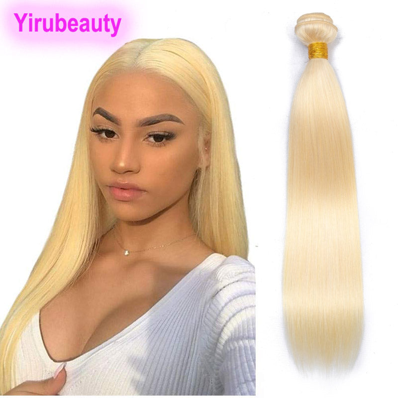 Malaysian Human Hair Straight – Light Blonde 613 – One Bundle – Double Weft